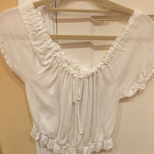 NWT Brandy Melville white cropped top